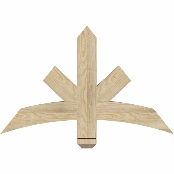Ekena Millwork Alberta Rough Sawn Timber Gable Bracket, Douglas Fir, 36"W x 23"H x 4"D x 4"F, 15/12 Pitch GBW036X23X0404ALB00RDF - main